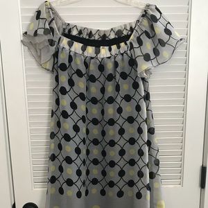 Boutique Dress with black lace under slip